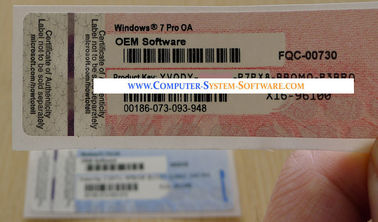 Vensters 7 Prooa-OEM Sticker COA van het computeretiket met echte OEM Productsleutel