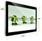 32 de Monitor Digitale Signage van Shell LCD van het duim Horizontale Metaal Vertoning met gehard glas
