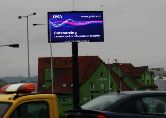1/4 Openlucht LEIDENE van de Aftastenhoogte 12mm van de Volledige Kleur de Hoge Helderheid Vertoningsraad 8500 neten