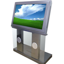 Vloer die adverterend het Netwerk Digitale Signage van het Aanrakingsscherm Kiosk met W2000, XP, Uitzicht systom bevinden zich